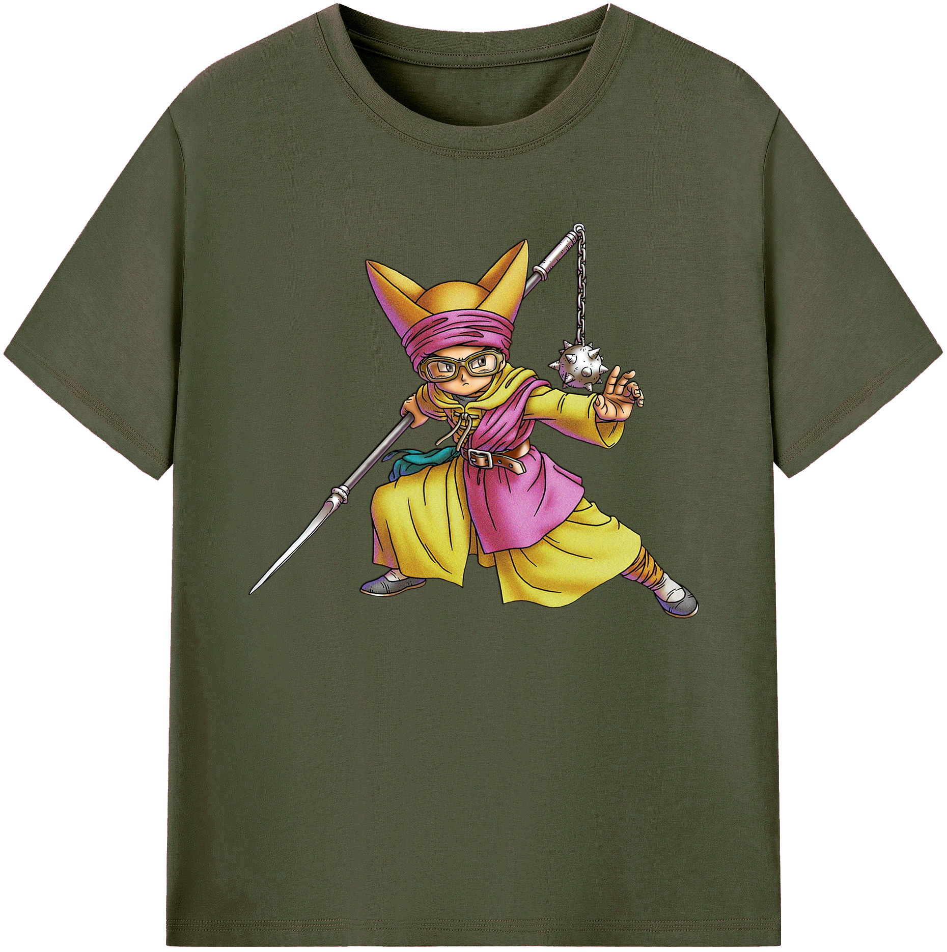 （画像用） ドラゴンクエスト Doragon Kuesuto Dragon Quest 綿100％ メンズ半袖Tシャツ｜肌触りやわらか＆通気性